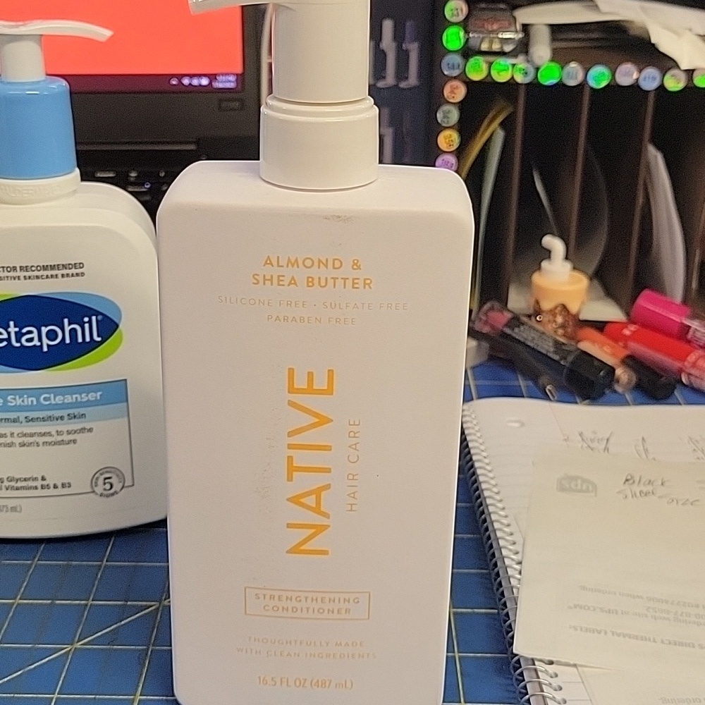 Native Almond & Shea Butter Hair Care Conditioner New 487ml Pump